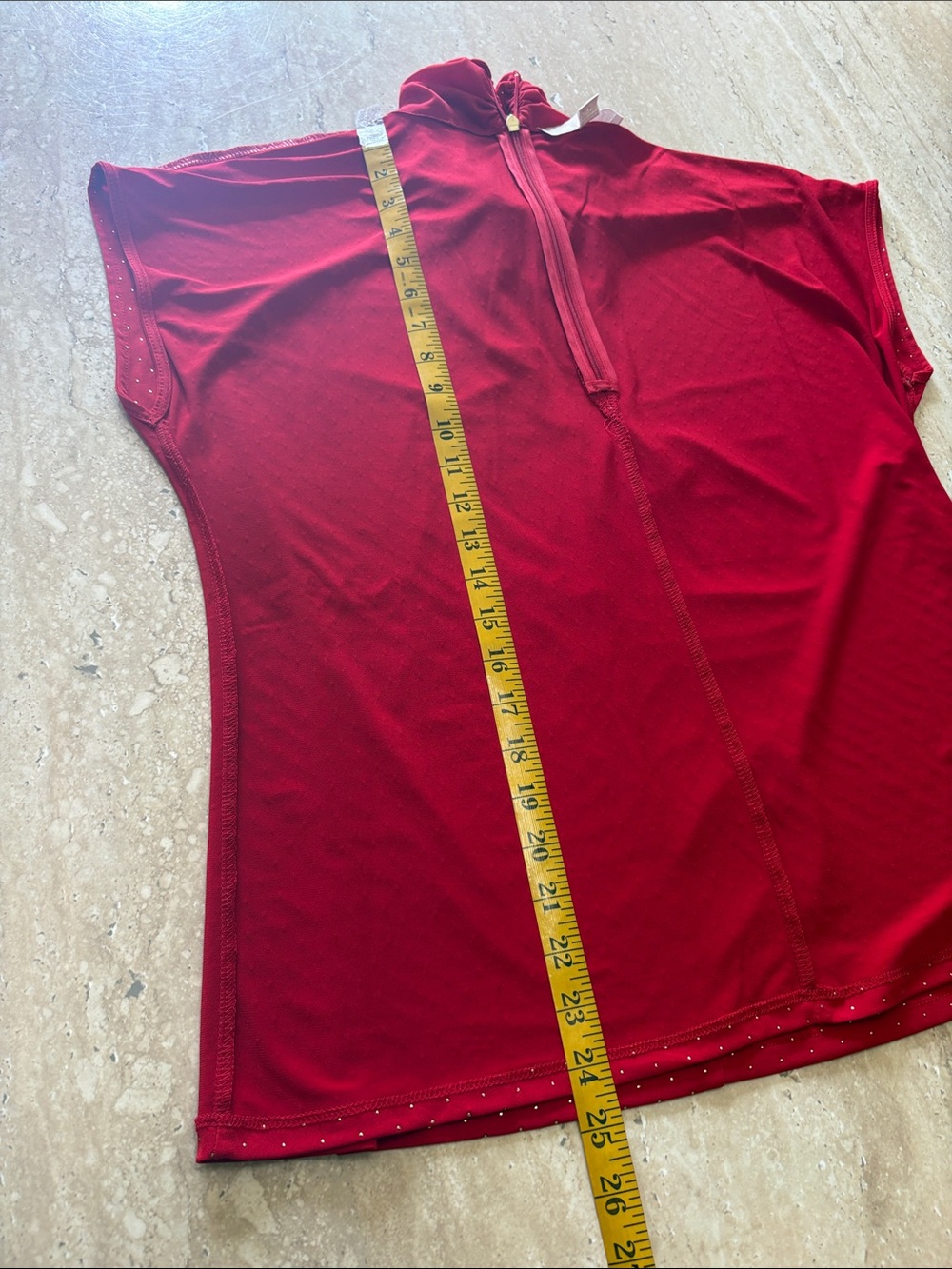 Michael Kors red with gold embellished top. - Picture 7 of 9